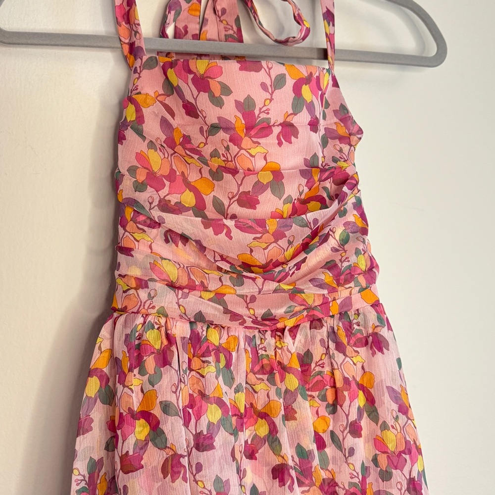 Amanda Uprichard Floral Violina Dress in Jolie - Picture 4 of 8